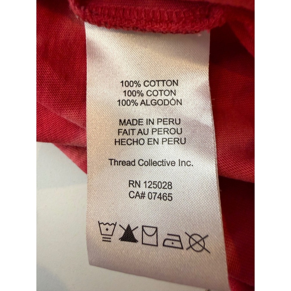 Psycho Bunny Tie Dye T-Shirt Mens 9 3XL Red Graphic Logo Short Sleeve Cotton Tee - Picture 9 of 10
